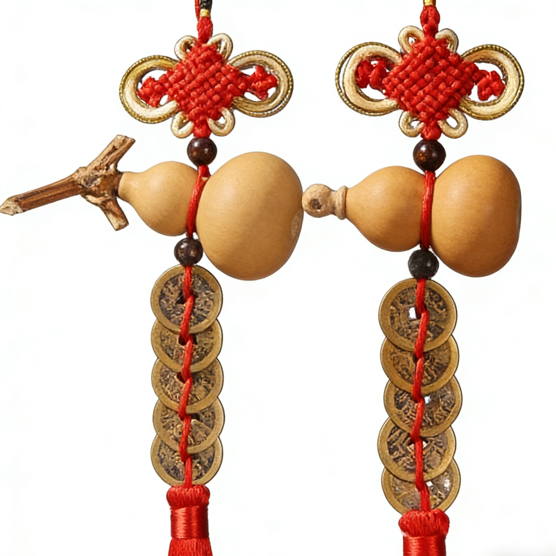 Gourd and coin pendant
