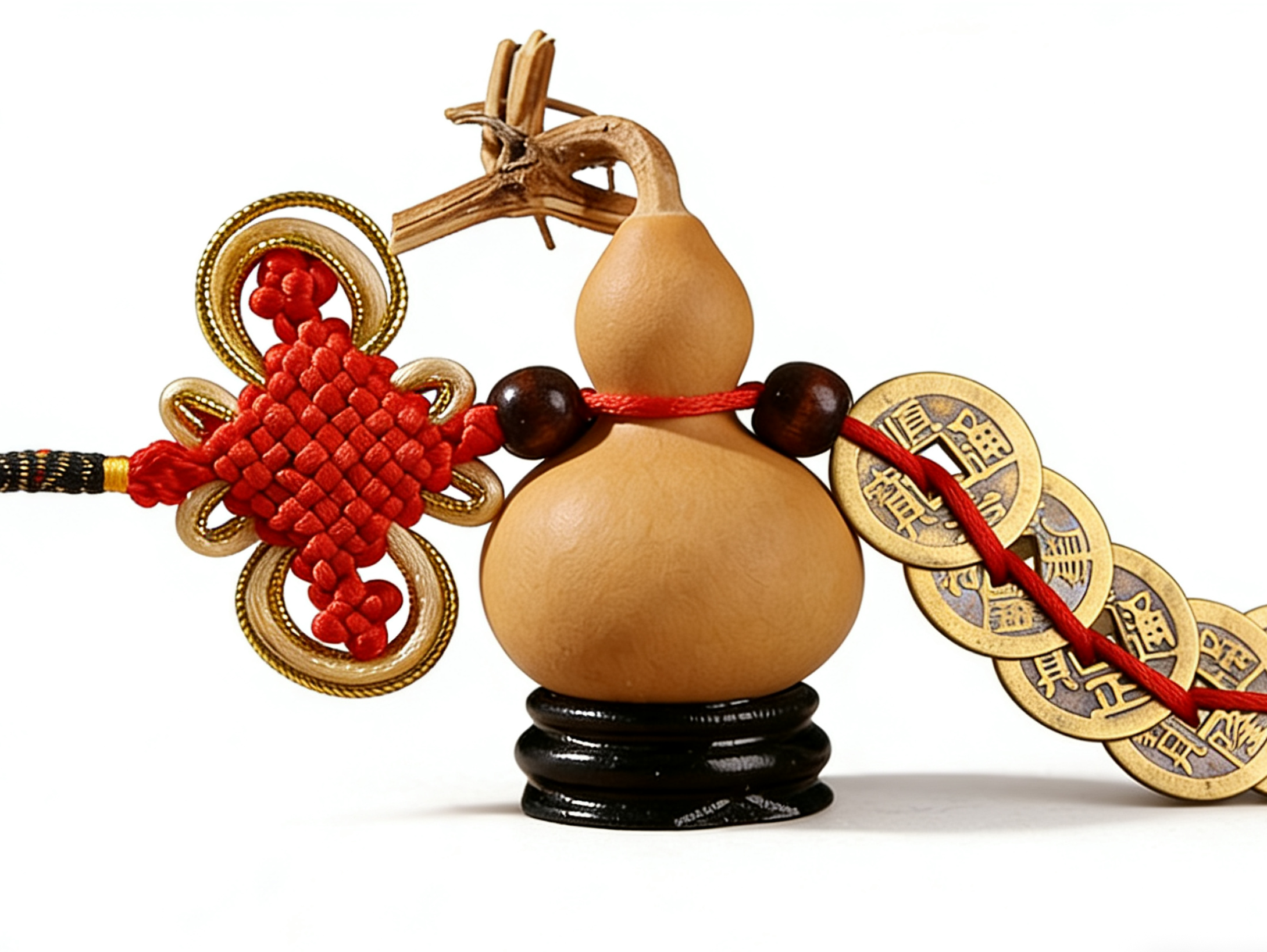 Gourd and coin pendant